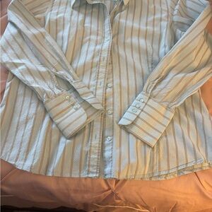 Women’s Striped Button-Up Shirt